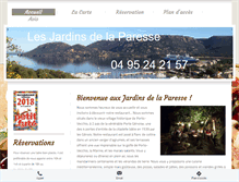 Tablet Screenshot of jardinsdelaparesse.com